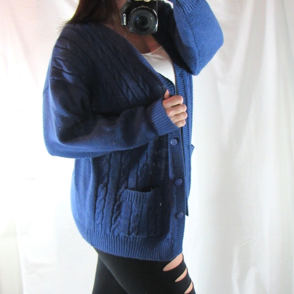 Sweaters - Hamilton// Oversized button up sweater OS